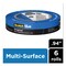 3M 0.94 in. x 60 yds. 3 in. Core Original Multi-Surface Painter's Tape - Blue (6/Pack)